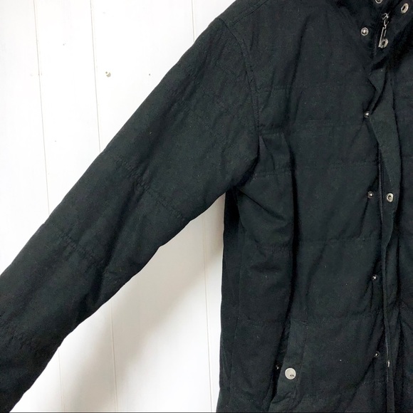 Quicksilver Mens Black Quilted Fleece Lined Jacket - Picture 2 of 12